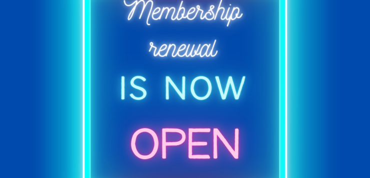 Membership Renewal is NOW OPEN!!